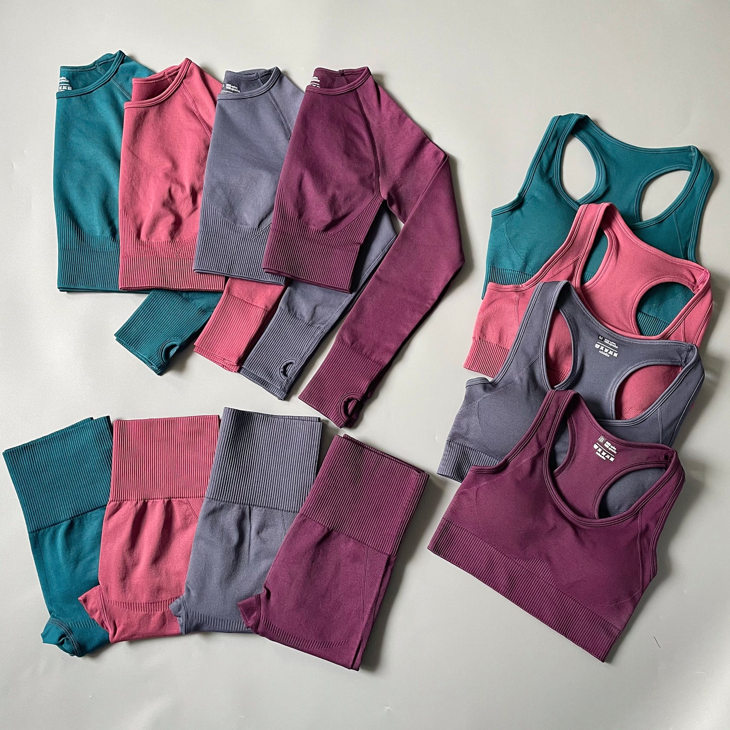 2/3/4pcs Seamless Women Yoga Set Workout Sportswear Gym Clothes