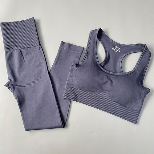 2/3/4pcs Seamless Women Yoga Set Workout Sportswear Gym Clothes