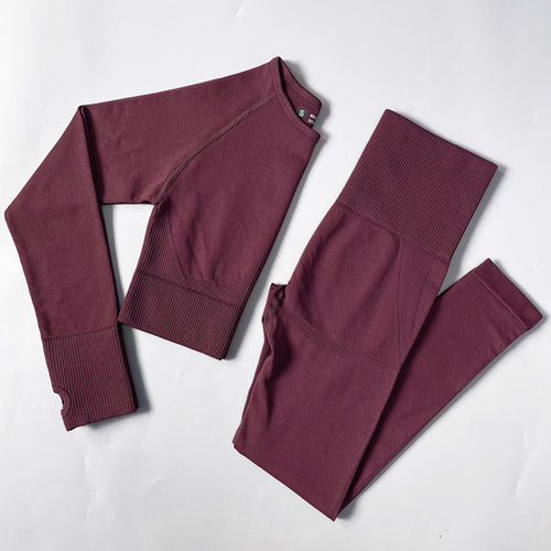 2/3/4pcs Seamless Women Yoga Set Workout Sportswear Gym Clothes