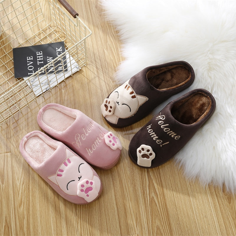 Womens Winter Home Shoes Cats | Dropshipping Winter Slippers - Women