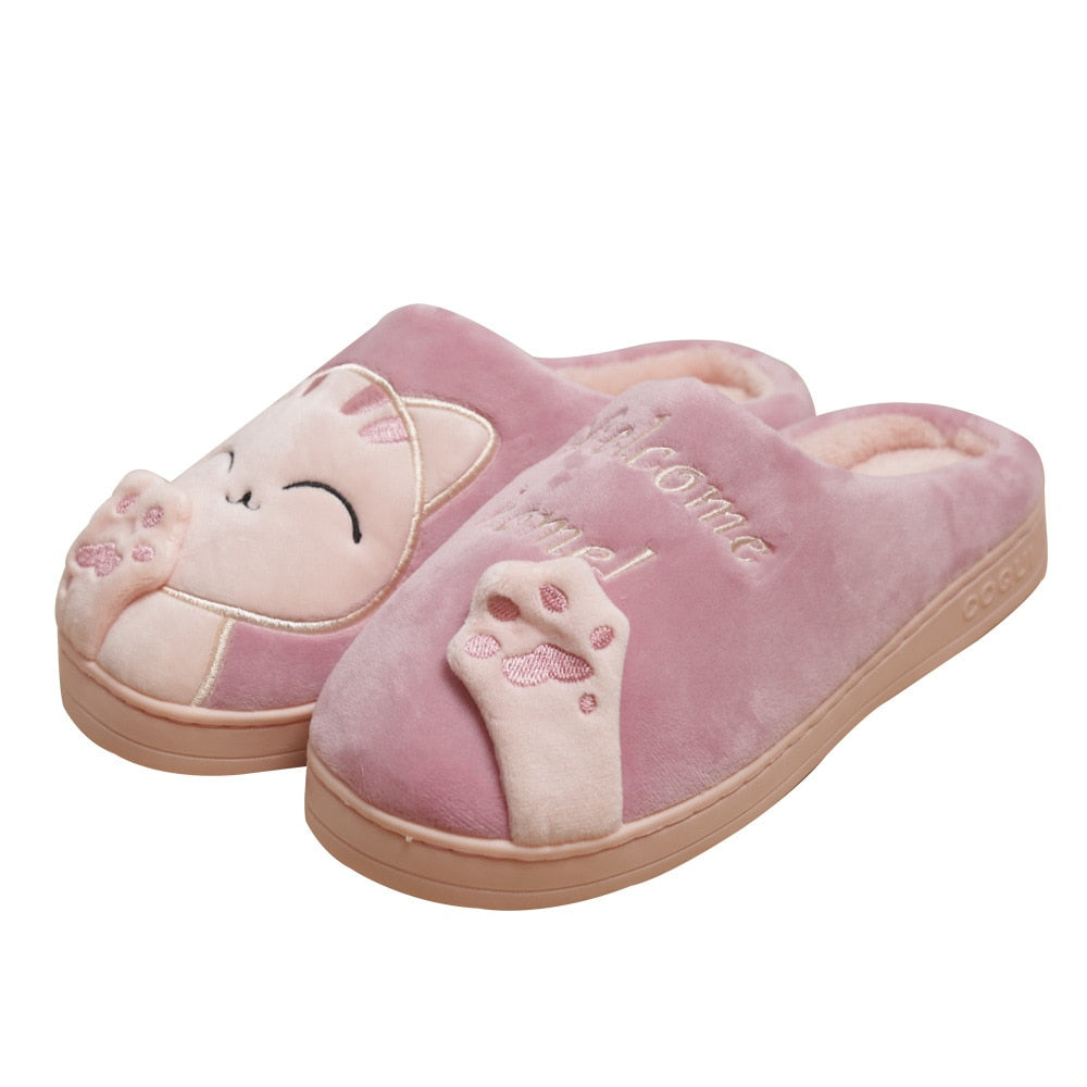 Womens Winter Home Shoes Cats | Dropshipping Winter Slippers - Women