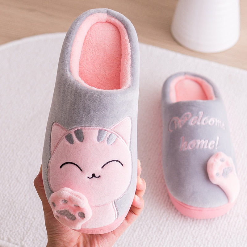 Womens Winter Home Shoes Cats | Dropshipping Winter Slippers - Women