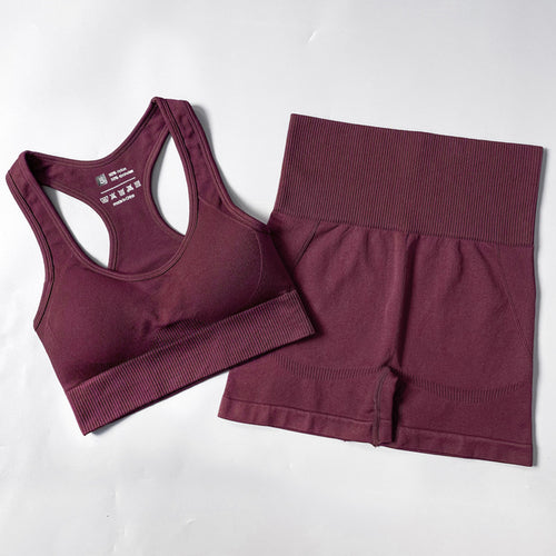 2/3/4pcs Seamless Women Yoga Set Workout Sportswear Gym Clothes
