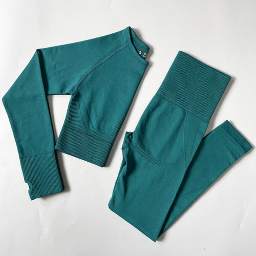 2/3/4pcs Seamless Women Yoga Set Workout Sportswear Gym Clothes