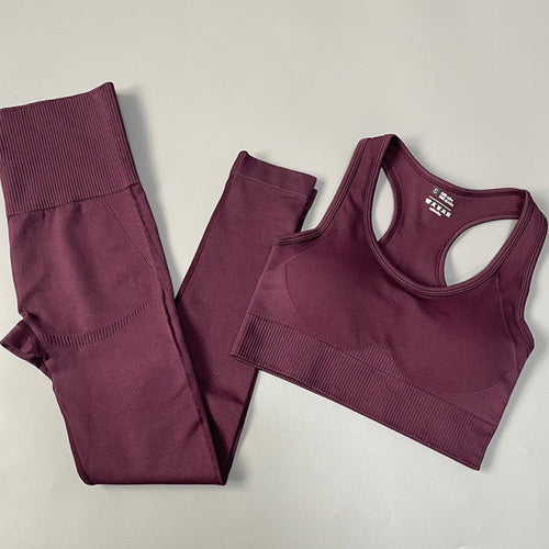 2/3/4pcs Seamless Women Yoga Set Workout Sportswear Gym Clothes