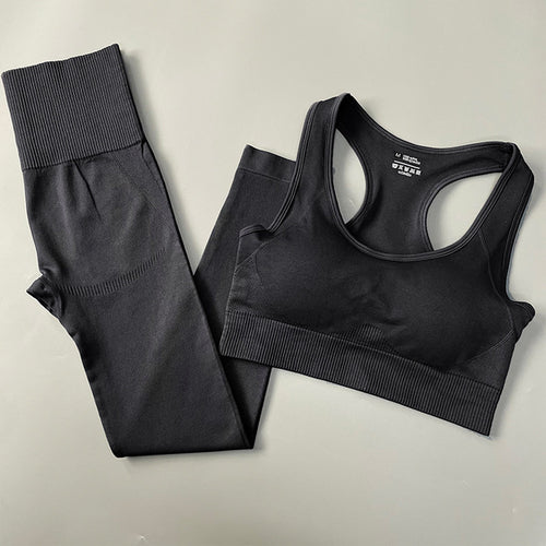 2/3/4pcs Seamless Women Yoga Set Workout Sportswear Gym Clothes