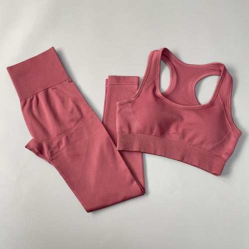 2/3/4pcs Seamless Women Yoga Set Workout Sportswear Gym Clothes