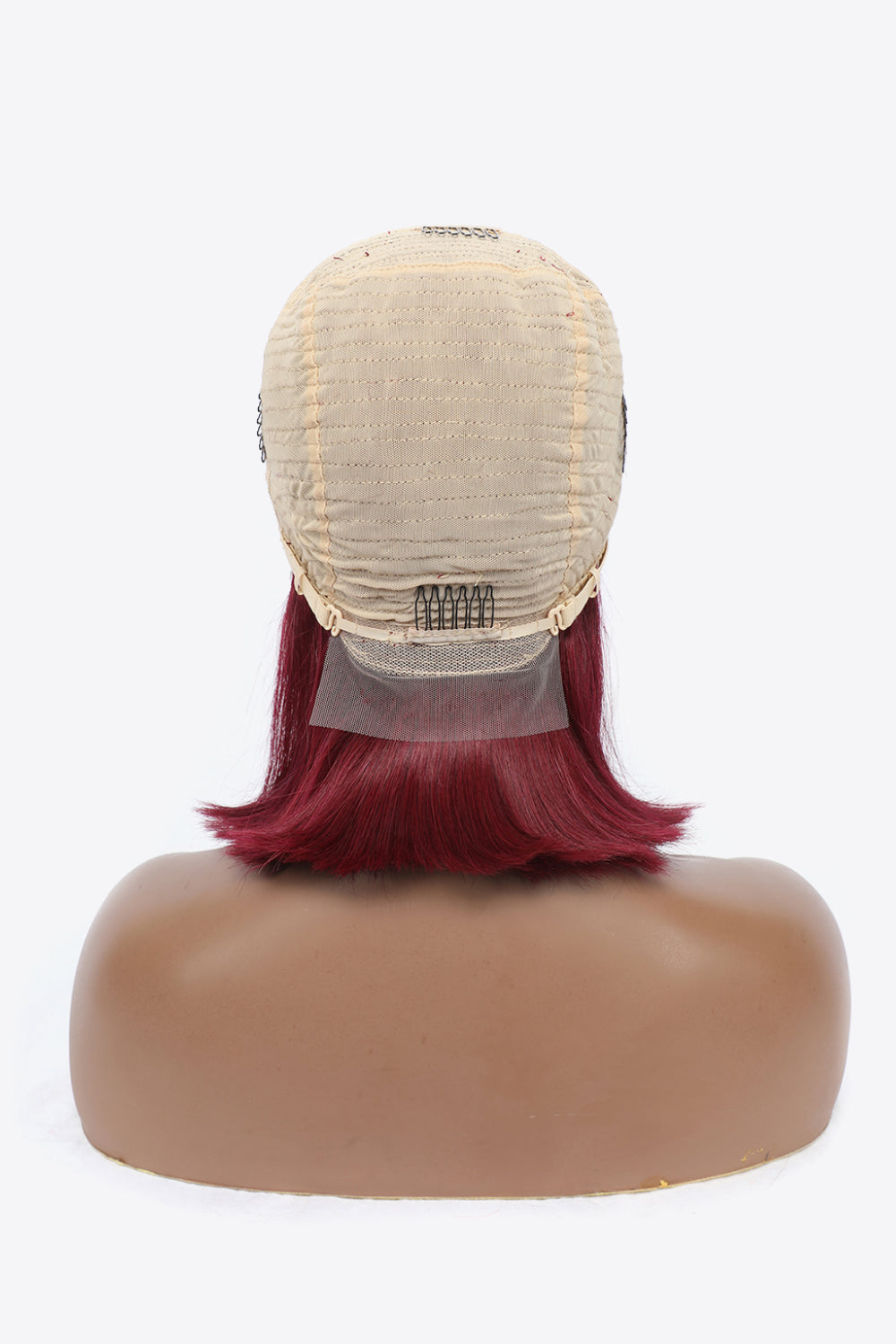 12" 155g #99J Lace Front Wigs Human Hair 150% Density